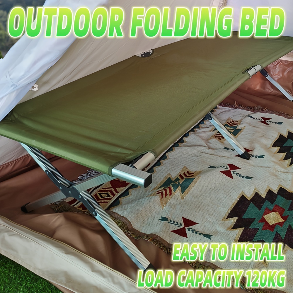 Cama Plegable Para Camping Diseño Práctico Y Portátil De Fácil