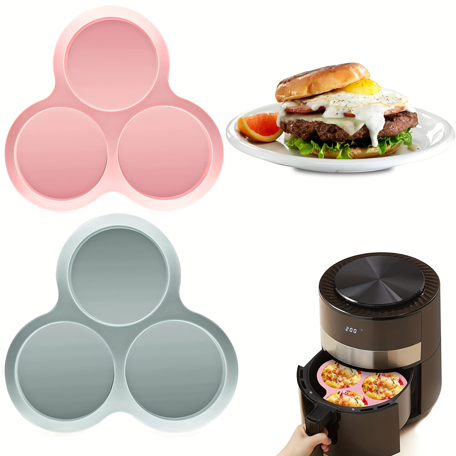 Silicone Muffin Top Pan Set, Non-Stick Whoopie Pie Baking Pans, Food Grade  & BPA Free, Great for Muffin Tops, Whoopie Pies, Egg Muffins, Hamburger  Buns and More, Dishwasher Safe, Set of 2 