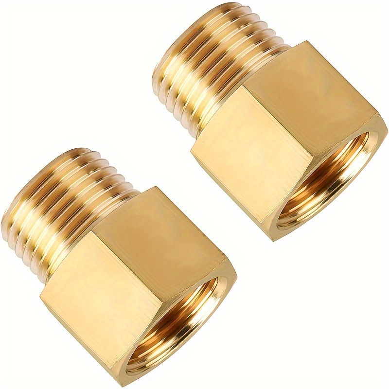 Pipe Thread Faucet Extension Brass Threaded Pipe Connectors - Temu Canada