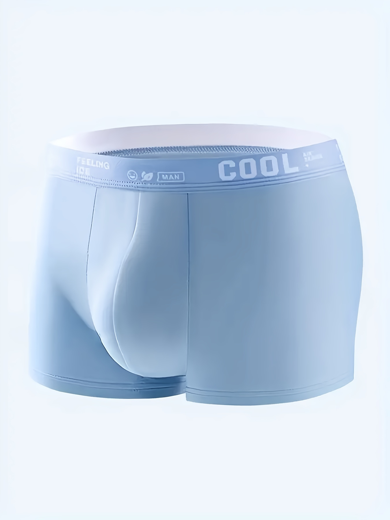 Men's Ice Silk Cool Underwear Antibacterial Lightweight Soft - Temu