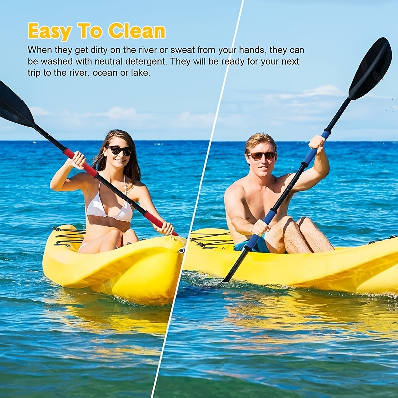 4 pares de cubiertas duraderas para remo de kayak: ¡accesorios esenciales  para buceadores!