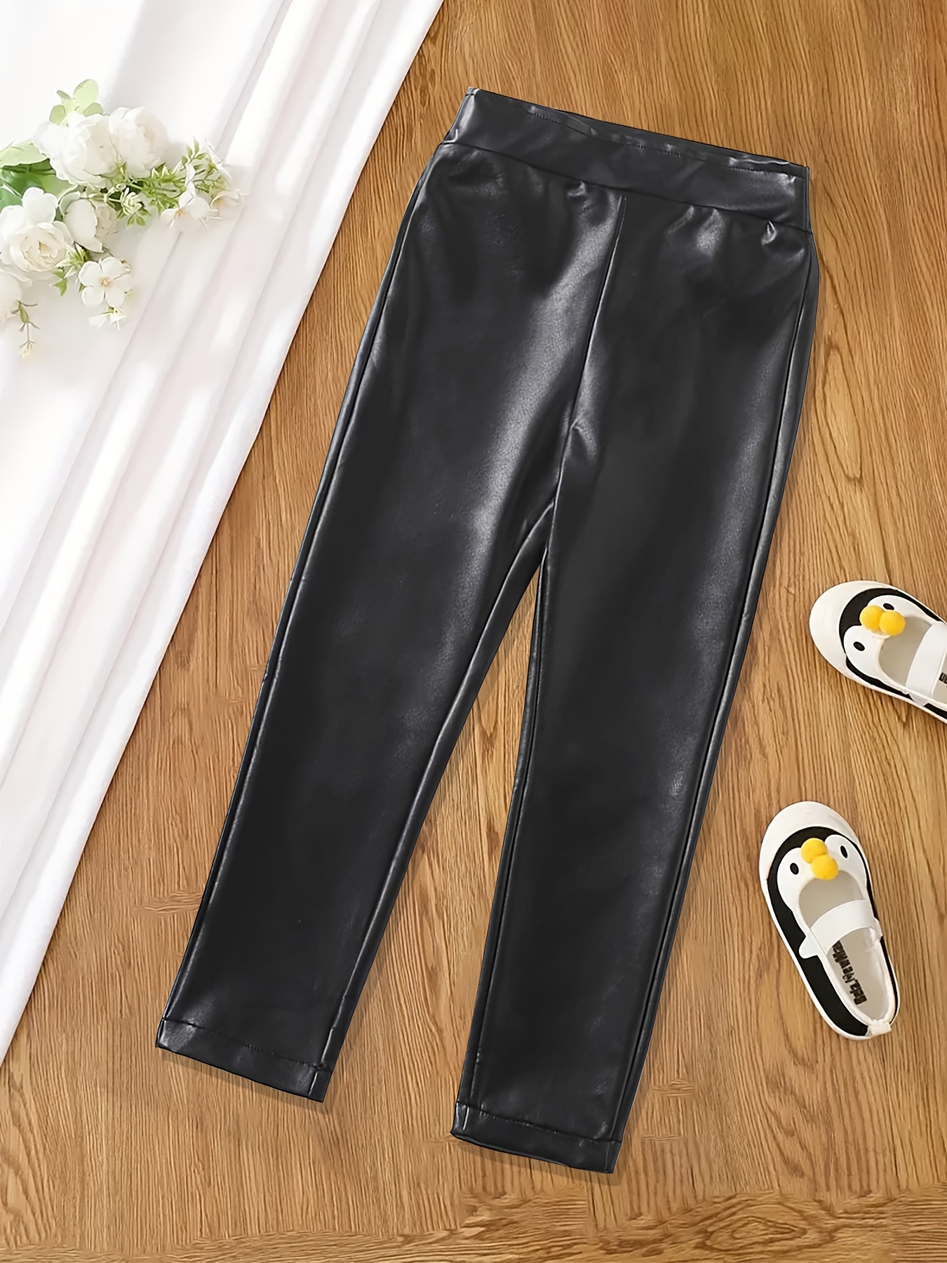 Leather Leggings - Temu