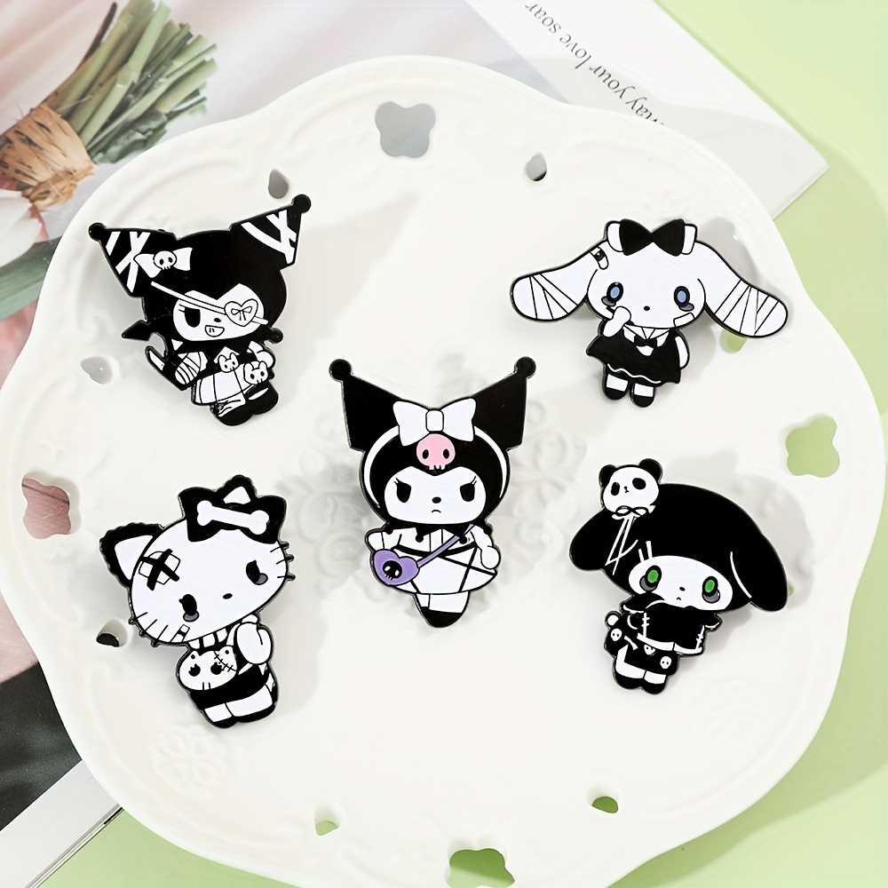 Kawaii Sanrio Hello Kitty Pin Brooch Kuromi Cinnamoroll Metal Badge Stuff  Y2k Student Cartoon Pins Backpack Accessories Gifts - AliExpress