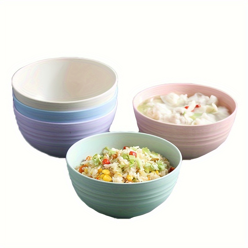 Plastic Cereal Bowls Salad Bowl Microwave And Dishwasher - Temu