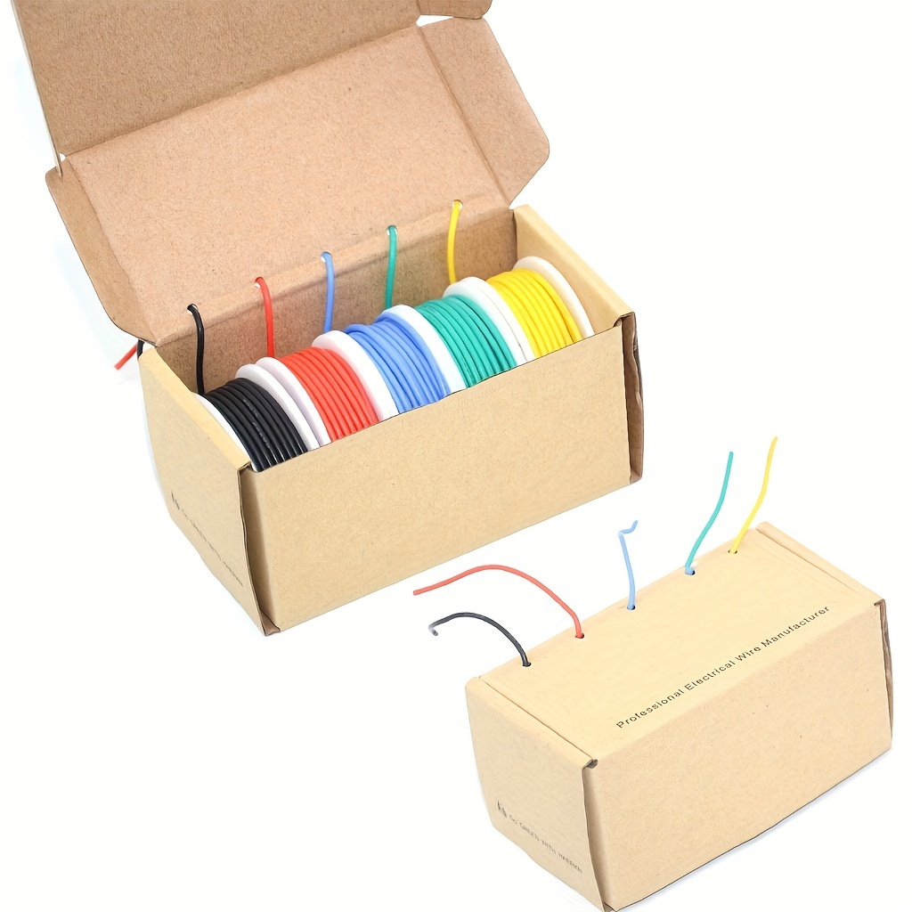 1 Pack Hitzebeständiges Weiches Silikonkabel 5 Farben In Box - Temu Germany