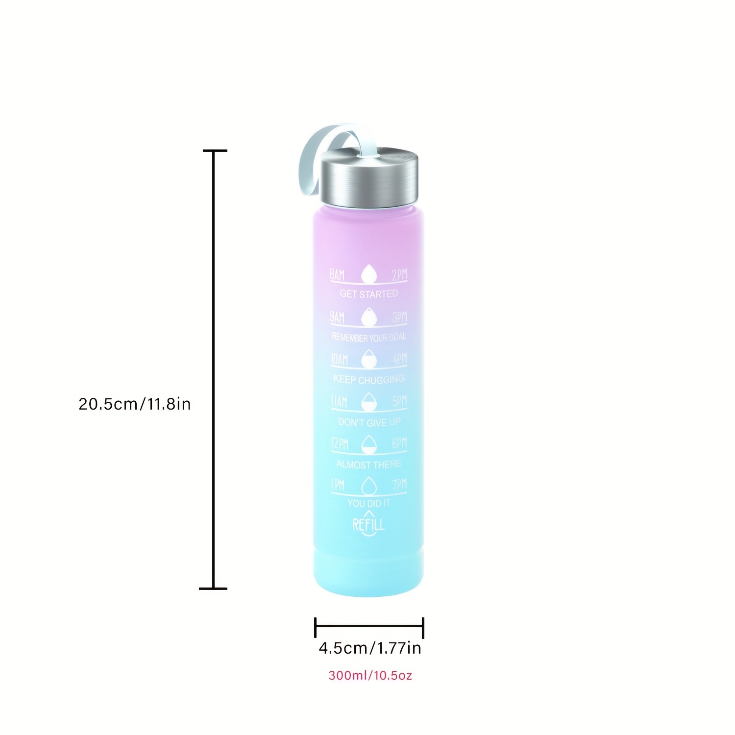 Geometry Pastel Rainbow Water Bottles Stainless Steel Vacuum Sports  Gradient Bottle for Travel Gym Camping Outdoor