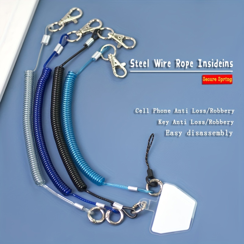 Included Steel Wire Rope Mobile Phone Lanyard Anti theft - Temu
