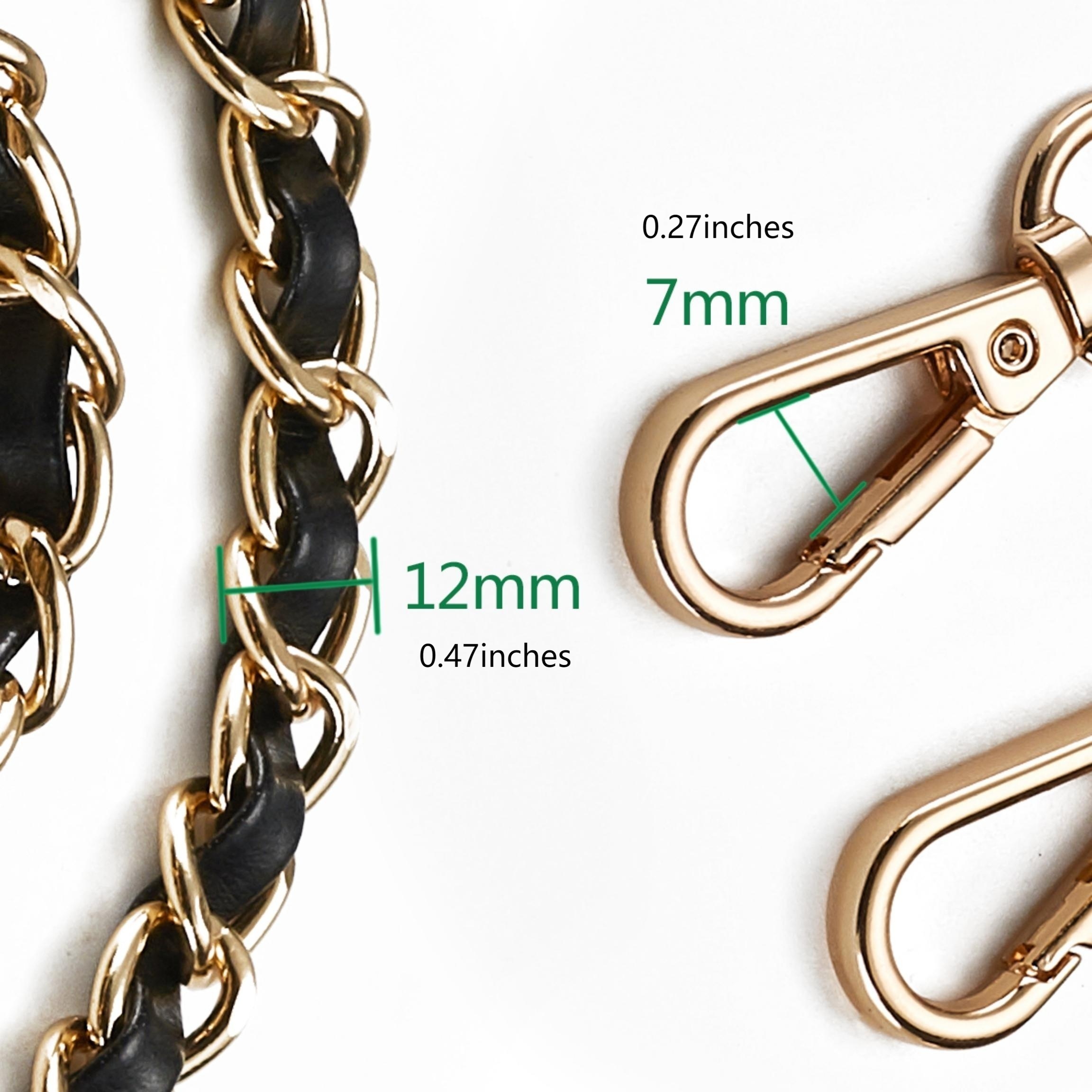 Next Fashion Purse Chain Strap Handle Shoulder Crossbody Metal Replacement 20cm - 120cm Selecting (Gold, 8 / 20cm)