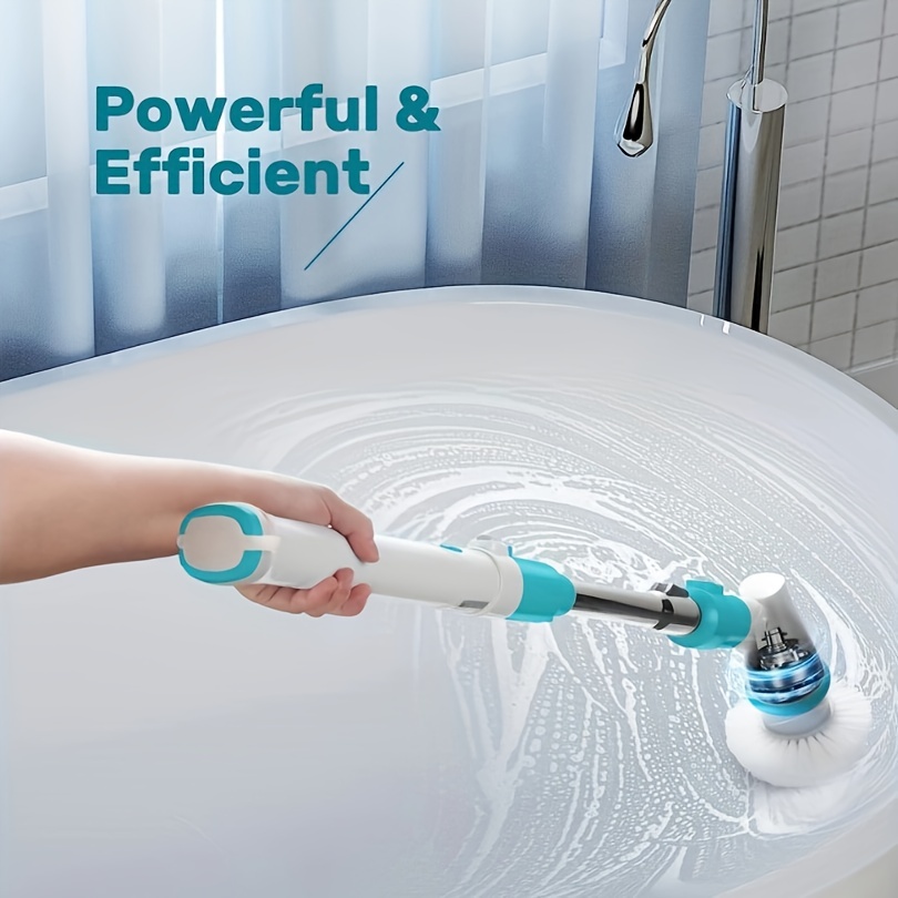 Electric Spin Scrubber Rechargeable Grout Brush Cordless - Temu