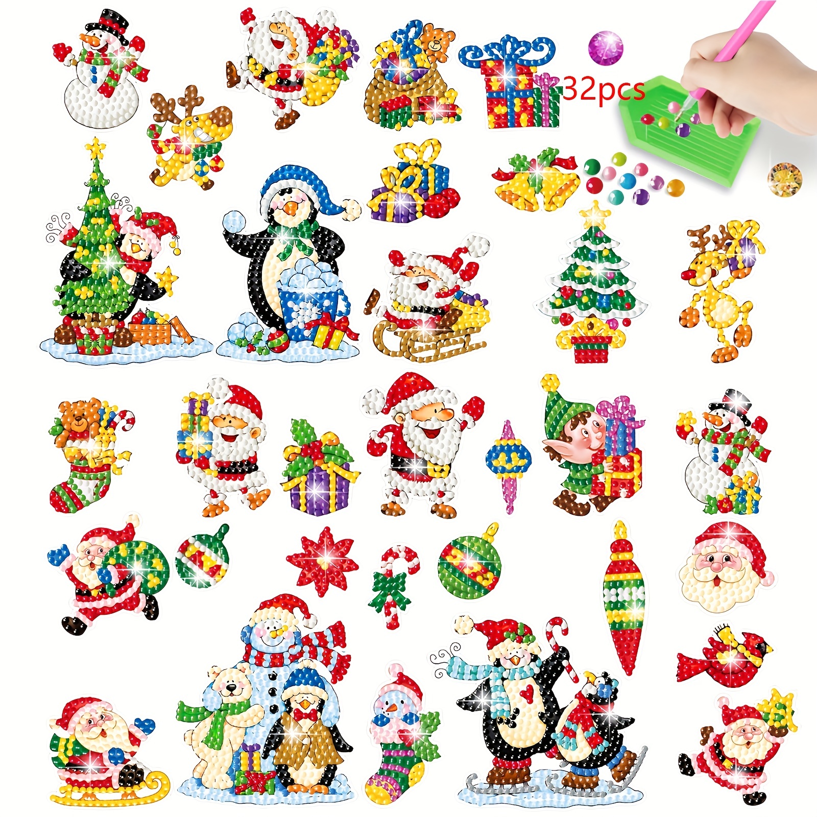 1pc Diamond Painting Tool Kit 20x30cm/7.87x11.8inch Diy 5d Diamond Painting  Set. Christmas Snowman Diamond Painting Full Drill Embroidery Cross Stitch  Arts Crafts Wall Decor Home Decoration Table Ornament, Frameless. A Great  Small