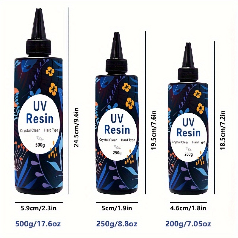 Résine UV - 500g Résine Epoxy Ultraviolette Transparente Améliorée
