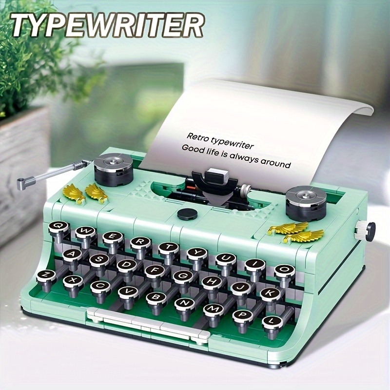 Retro Typewriter Building Set For Adults Classic Retro - Temu