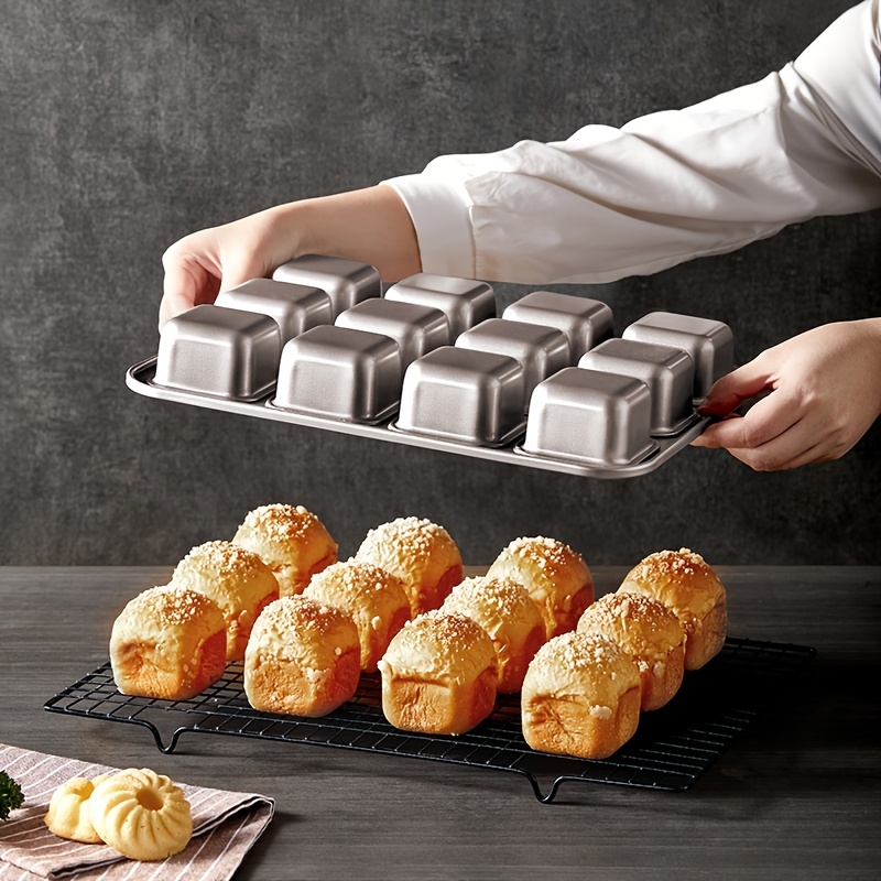 1pc Chefmade 8 Cup Non Stick Petite Loaf Pan Mini Bread Pan Carbon Steel  Brownie Baking Pan Suitable For Oven Baking, Free Shipping, Free Returns