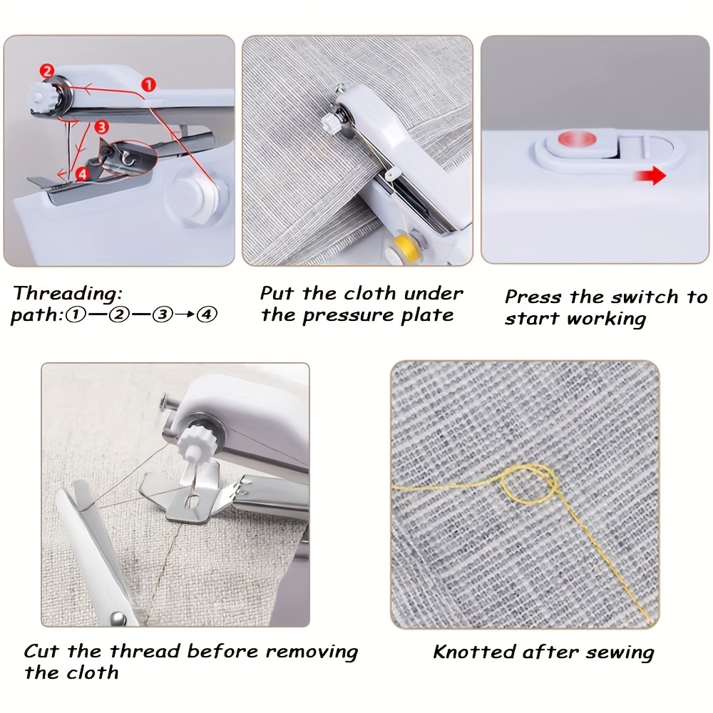 Portable Handheld Sewing Machine Quick Stitch Tool For - Temu