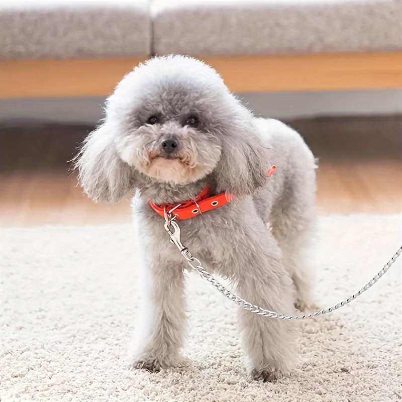 stainless   leash with foam handle anti chafing design pet lead for small medium and large dogs Product details 0