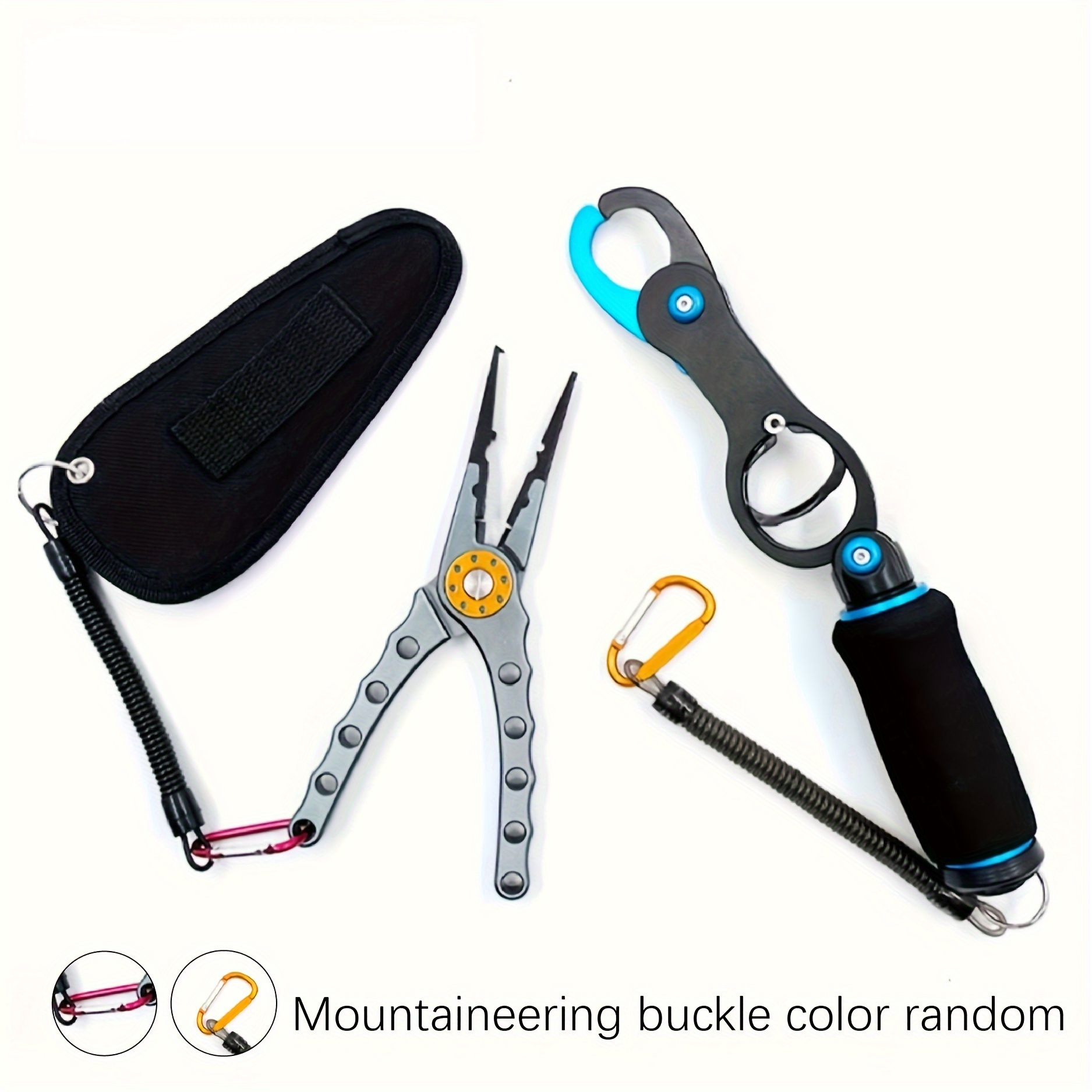 Tuenort Multifunctional Fishing Tools Set, Fishing Pliers, Fish Hook  Remover, Fish Lip Gripper, Handheld Digital Fishing Scale (Not Included  Battery)