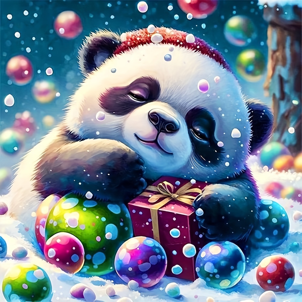 Christmas 5D Diamond Painting Kits, Big And Small Diamond Art Painting,  Panda Cartoon Diamond Painting, Home Decoration Gifts