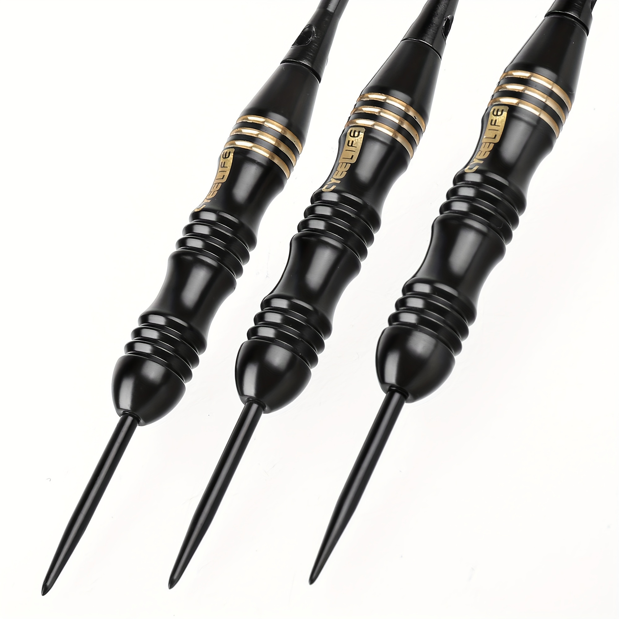 Cyeelife 26g Koperen Darts, Set van 3 met Dartopbergkoffer