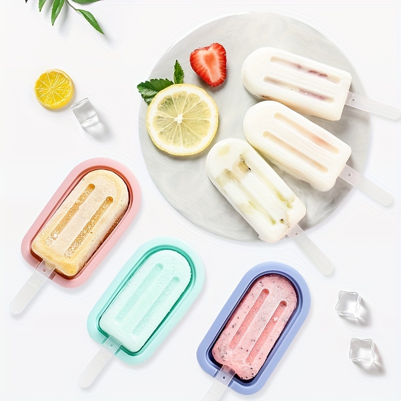 Helistar Popsicle Molds 12 Pieces DIY Reusable Silicone Ice Pop Molds Easy  Release Ice Pop Maker with 16 Reusable Popsicle Sticks Silicone Funnel and