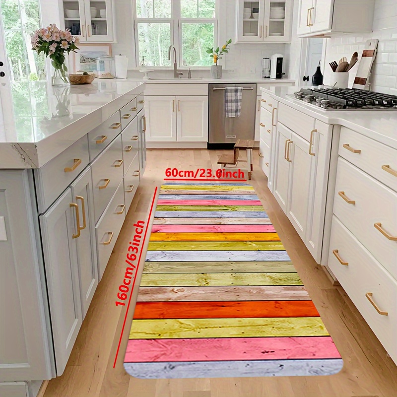 Kitchen Mat Tree Kitchen Mats for Floor 2 Piece, Colorful Rug Anti Fatigue  Floor Mat for Kitchen, Kitchen Floor Mat for in Front of Sink and Kitchen