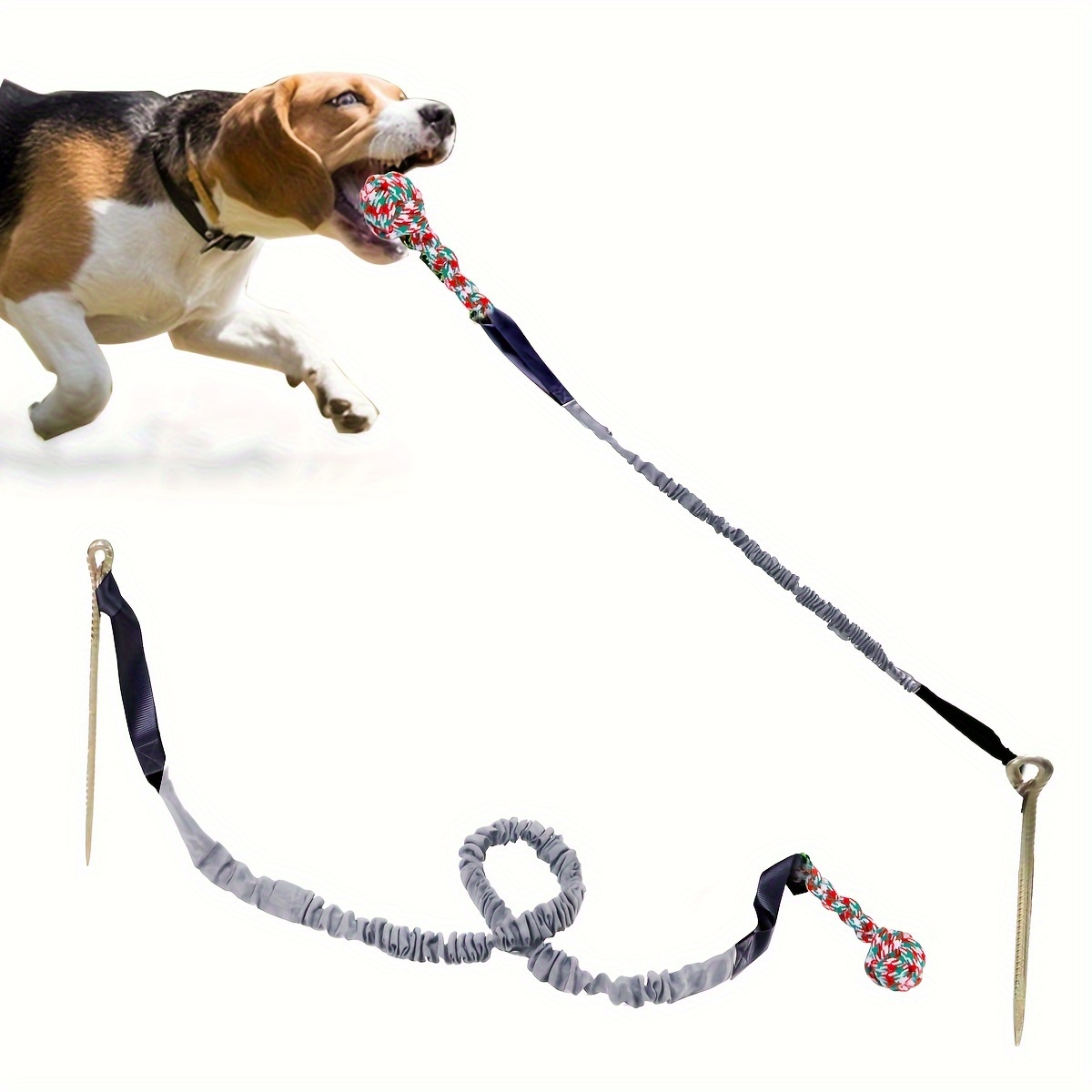 Tether Tug Medium Outdoor Dog Toy Interactive Backyard Tugging