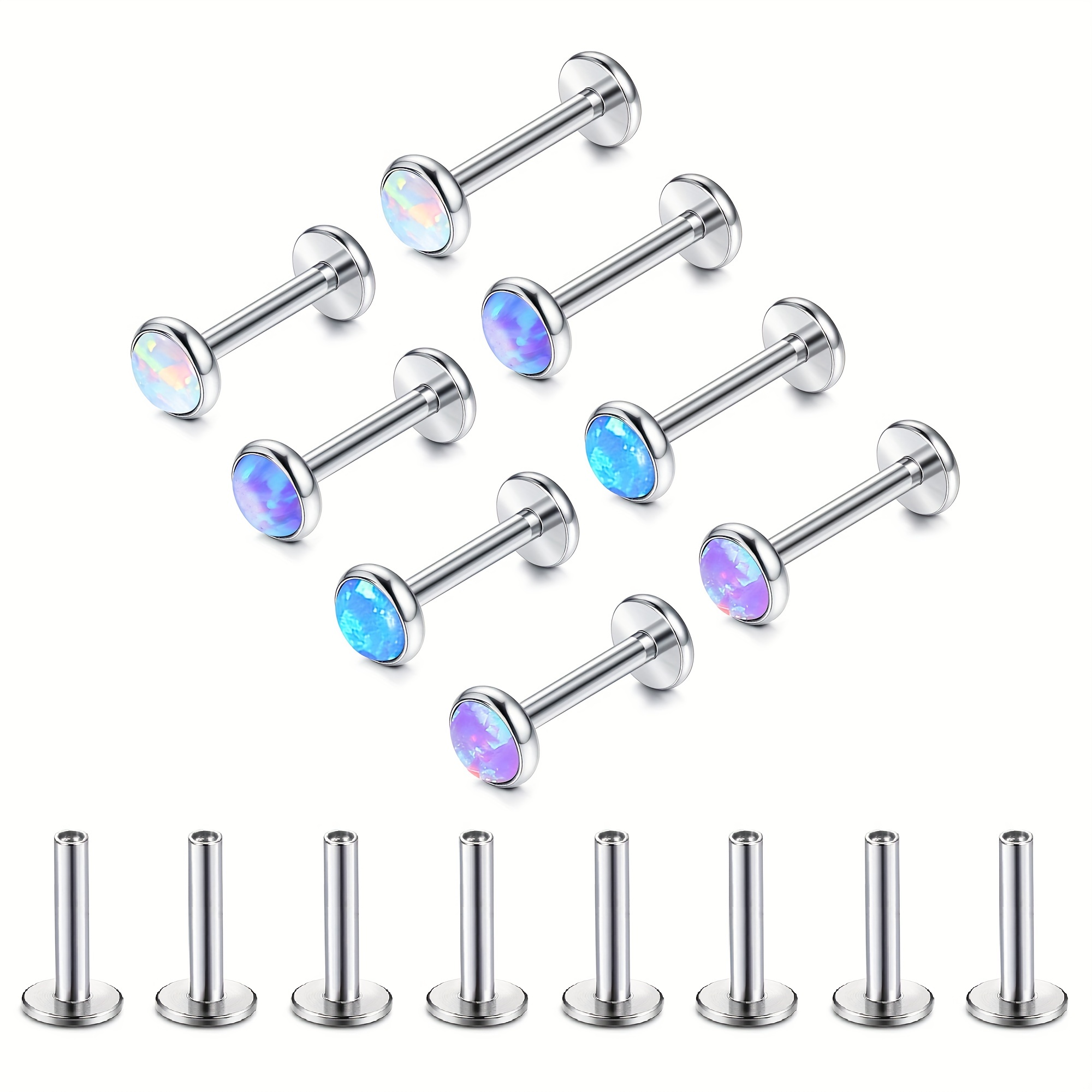 Surgical steel deals flat back earrings