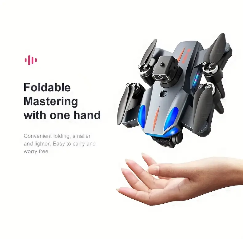 new k911se foldable 5g brushless rc drone quadcopter with triple hd cameras gps optical flow dual positioning intelligent hover obstacle avoidance wifi fpv app control ideal for halloween christmas and thanksgiving gifts toys details 2
