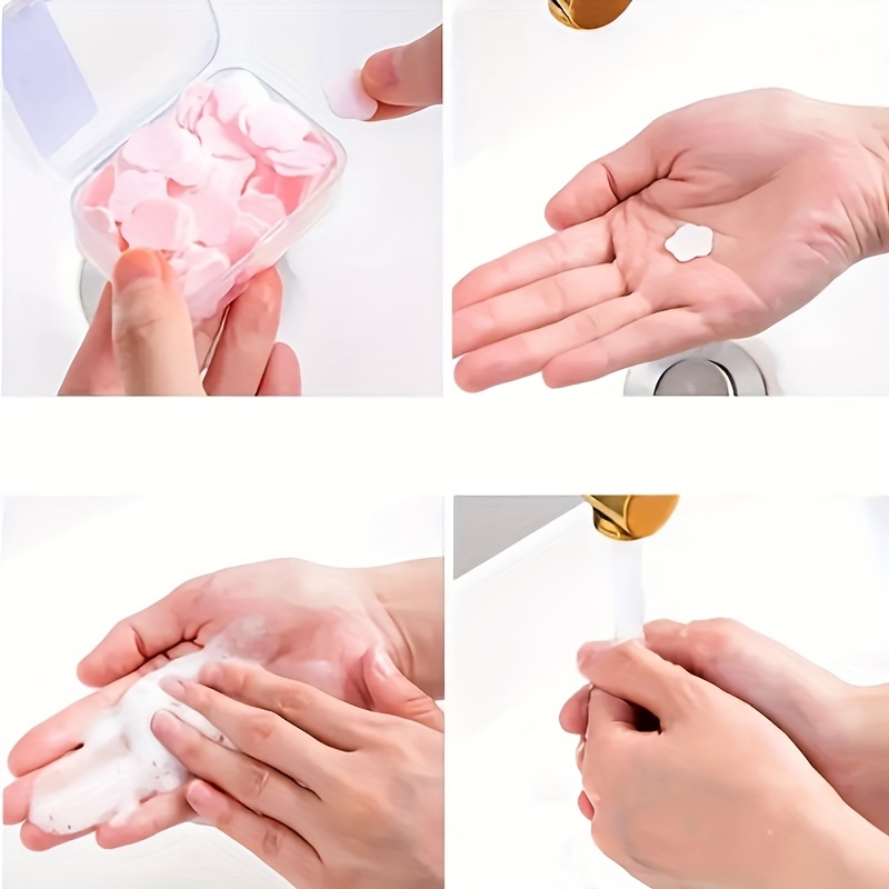 Soap Slices Box Portable Soap Paper For Hand Washing