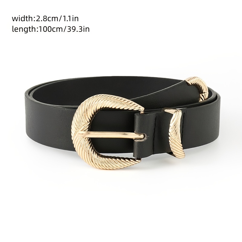 2.8cm Width Retro Women Jeans Belt Genuine Leather Belt Women