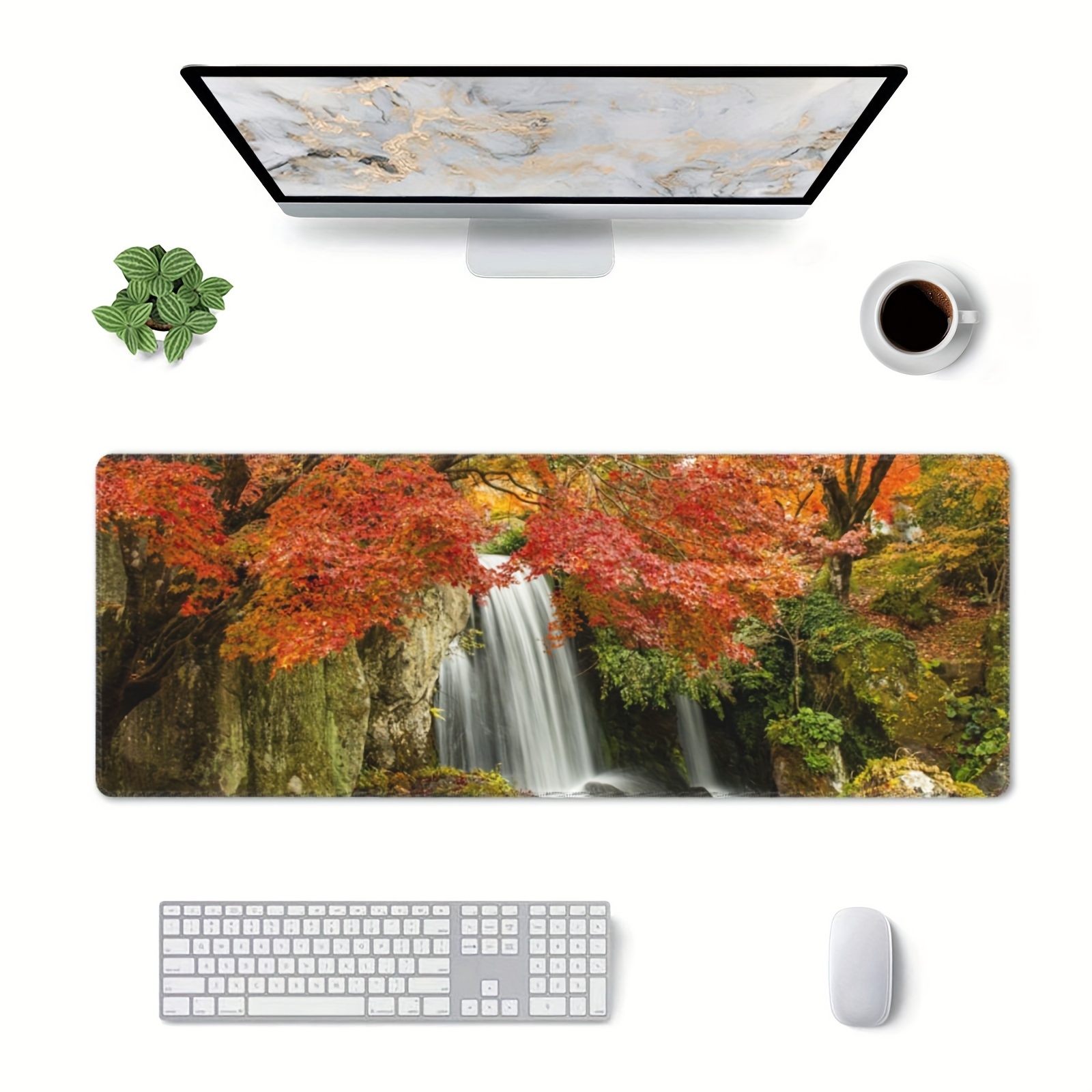 1pc Flower Design Silicone Keyboard Wrist Rest Mouse Pad For Girls And Boys