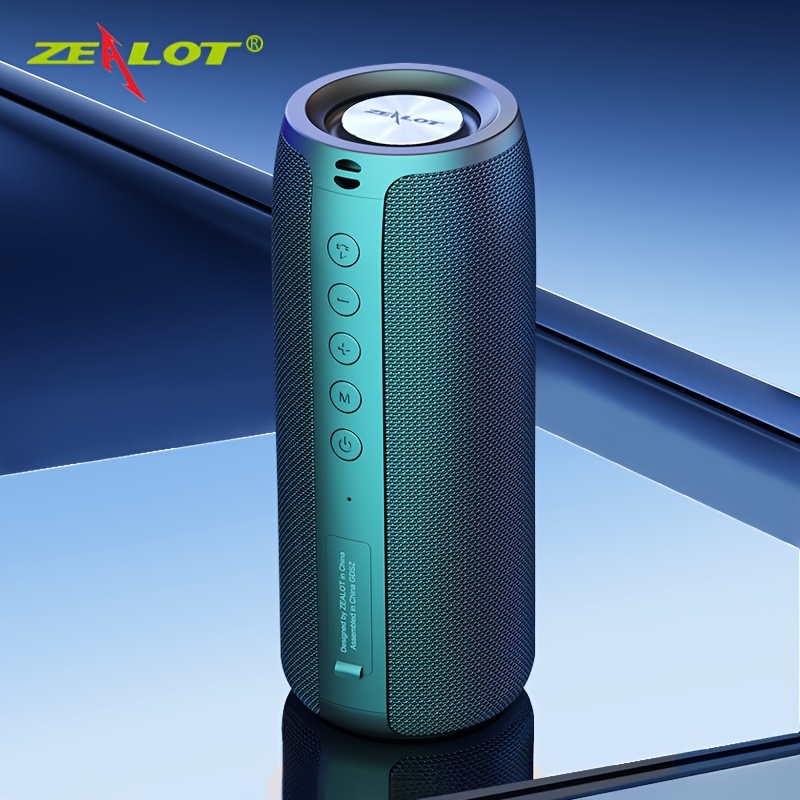 ZEALOT S49PRO Portable Bluetooth Speaker 20W IPX6 Waterproof,Micro SD  Card,AUX-in Plug,10H Playtime,RGB Light Wireless Stereo - AliExpress