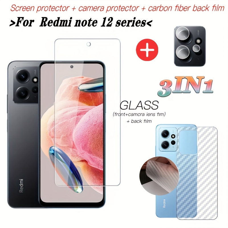 Funda For Redmi Note 12 Pro Plus 5G Magnetic Tempered Glass Flip Case For Redmi  Note 12 Pro 360 Double-Sided Lens Film Protector