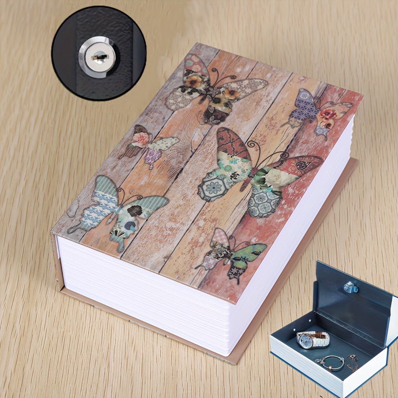 Ein Stück Geldkassette Mit Schlüsselschloss Simulierter Buch - Temu Germany