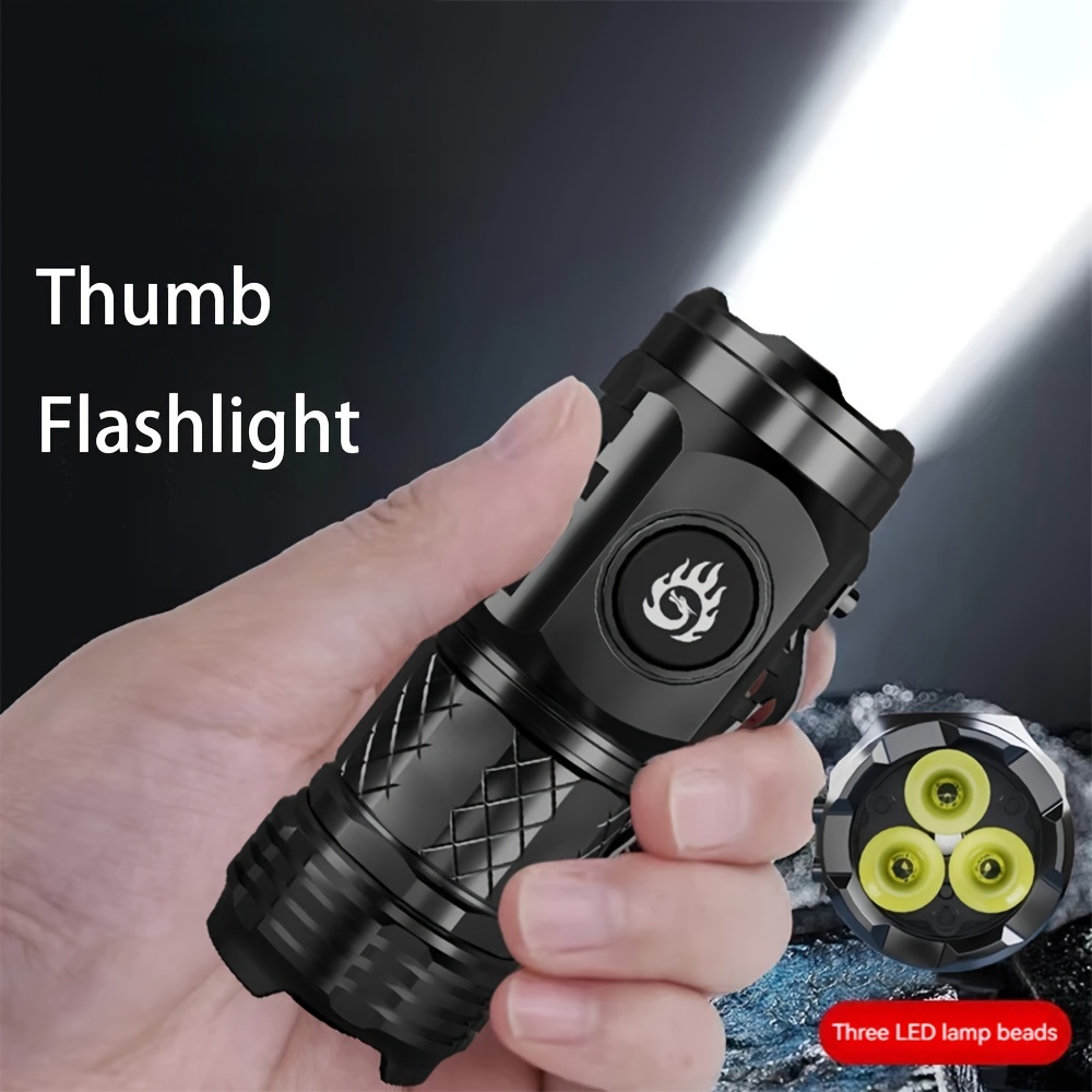 Mini porte-clés torche avec batterie, petite lampe de poche LED