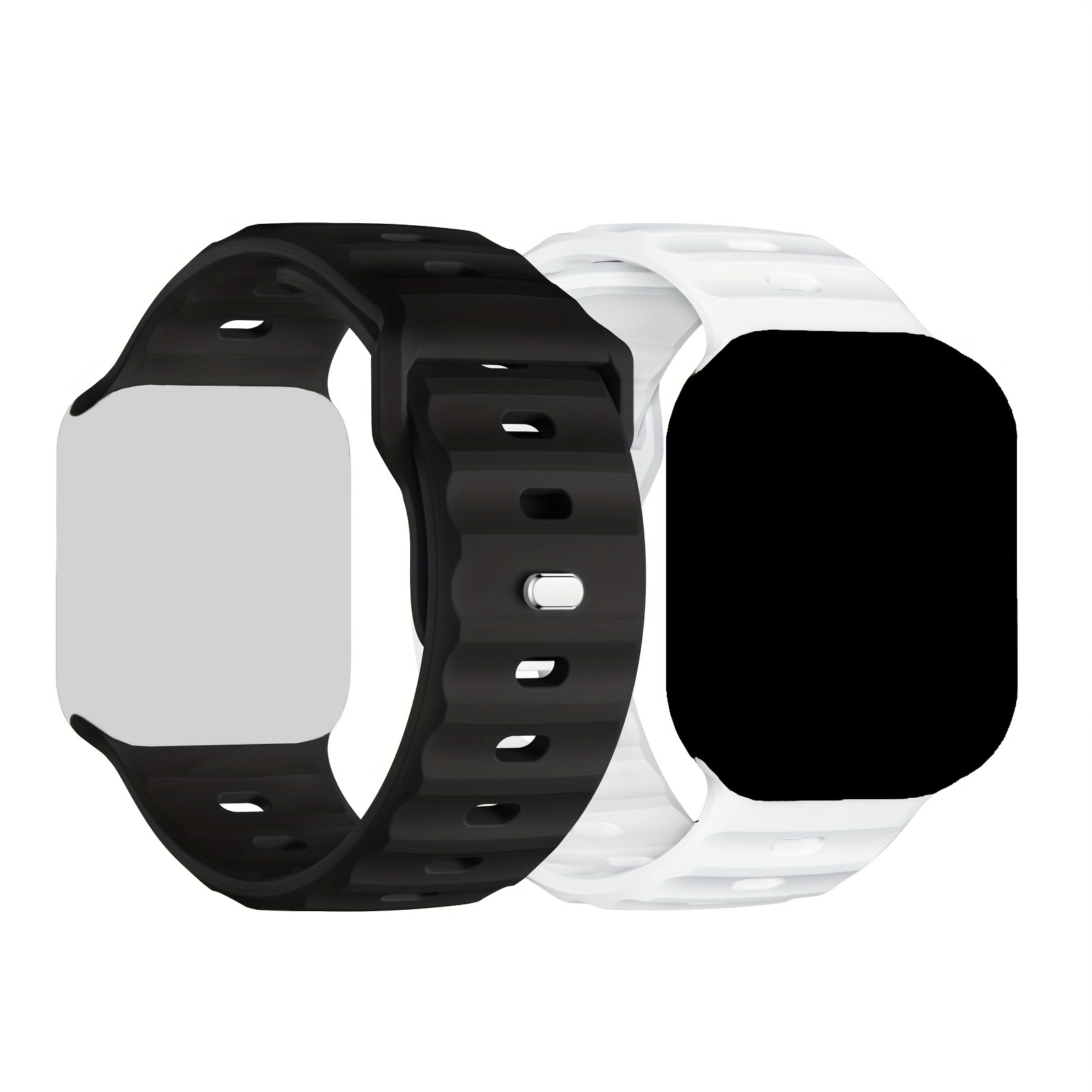 Buy White iWatch Silicone Strap Compatible with Watch Series Ultra