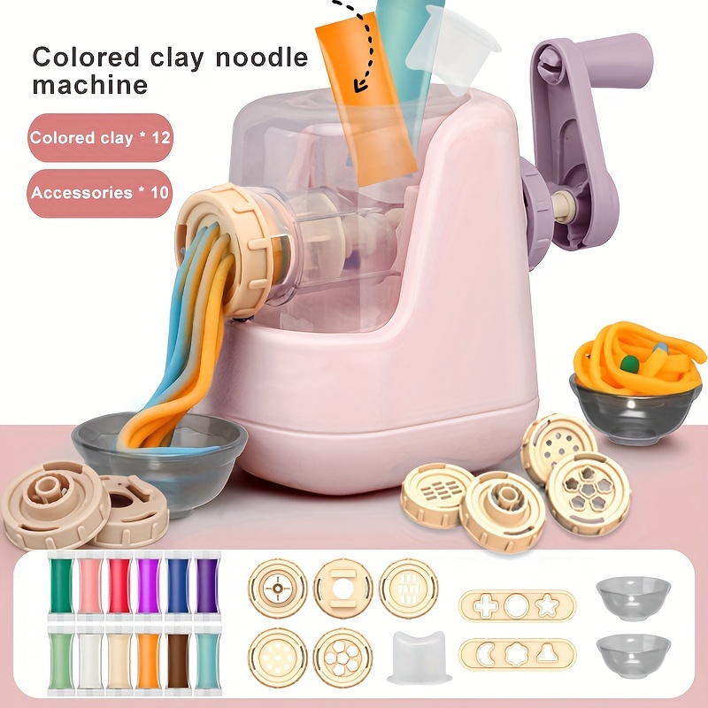 Diy Colorful Clay Pasta Machine Children Pretend Play Simulation Kitchen  Noodle Ice Cream Machine Suit Model For Girl Toys Gift - Temu Austria