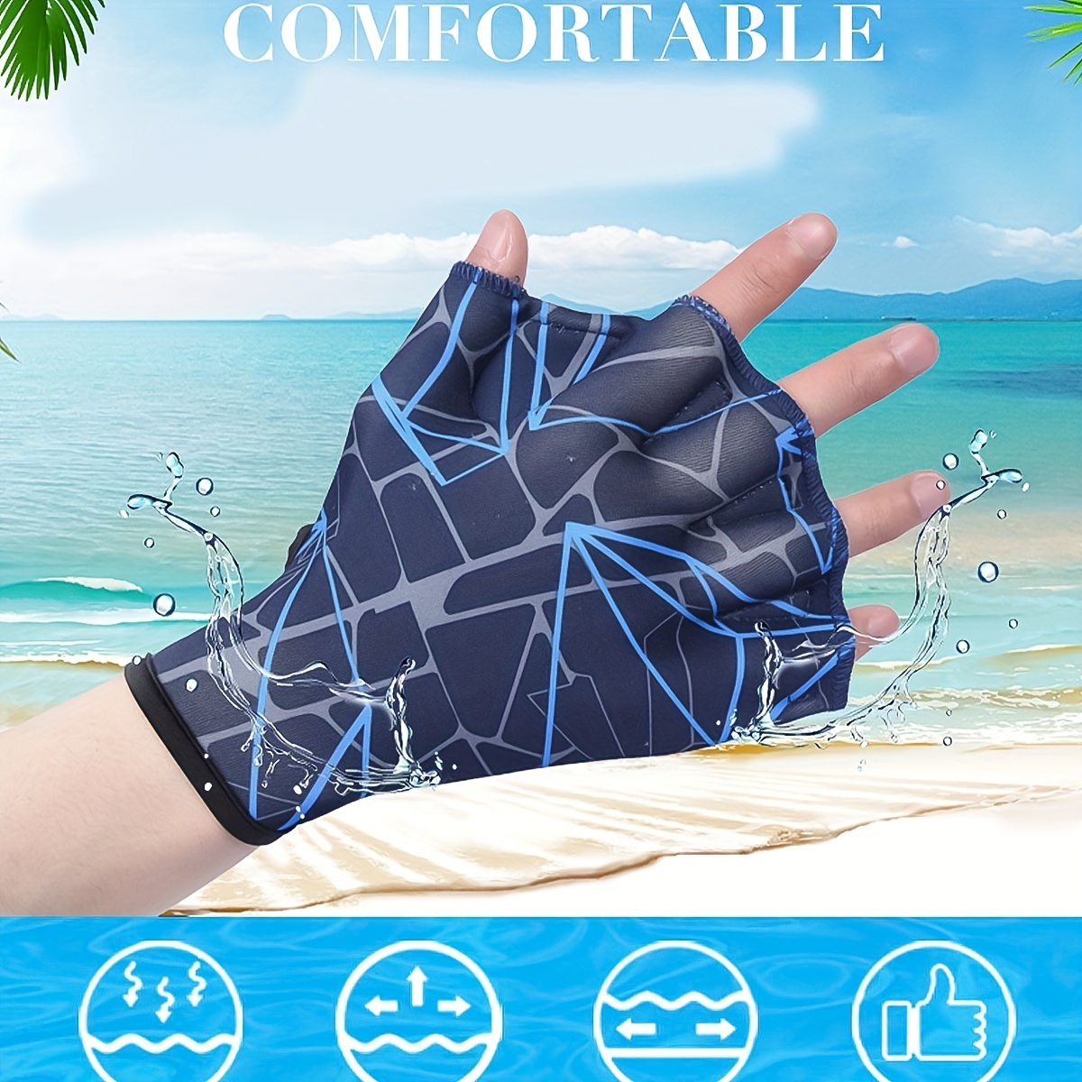 1 paire de palmes de natation unisexes en silicone gants - Temu Switzerland