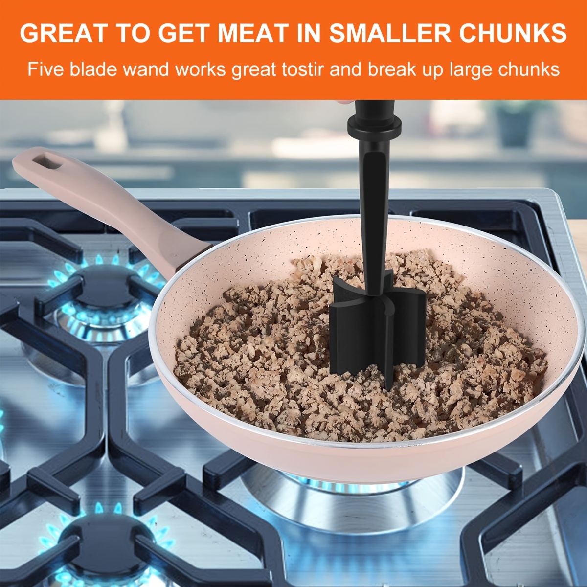 Multifunctional Meat Mix Chopper Utensil Portable Non Stick - Temu