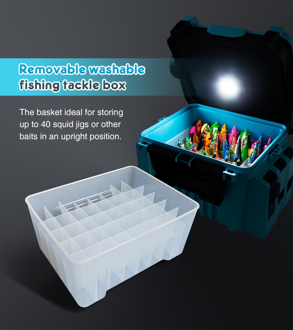 new wooden shrimp storage box 40 compartments lure - Temu