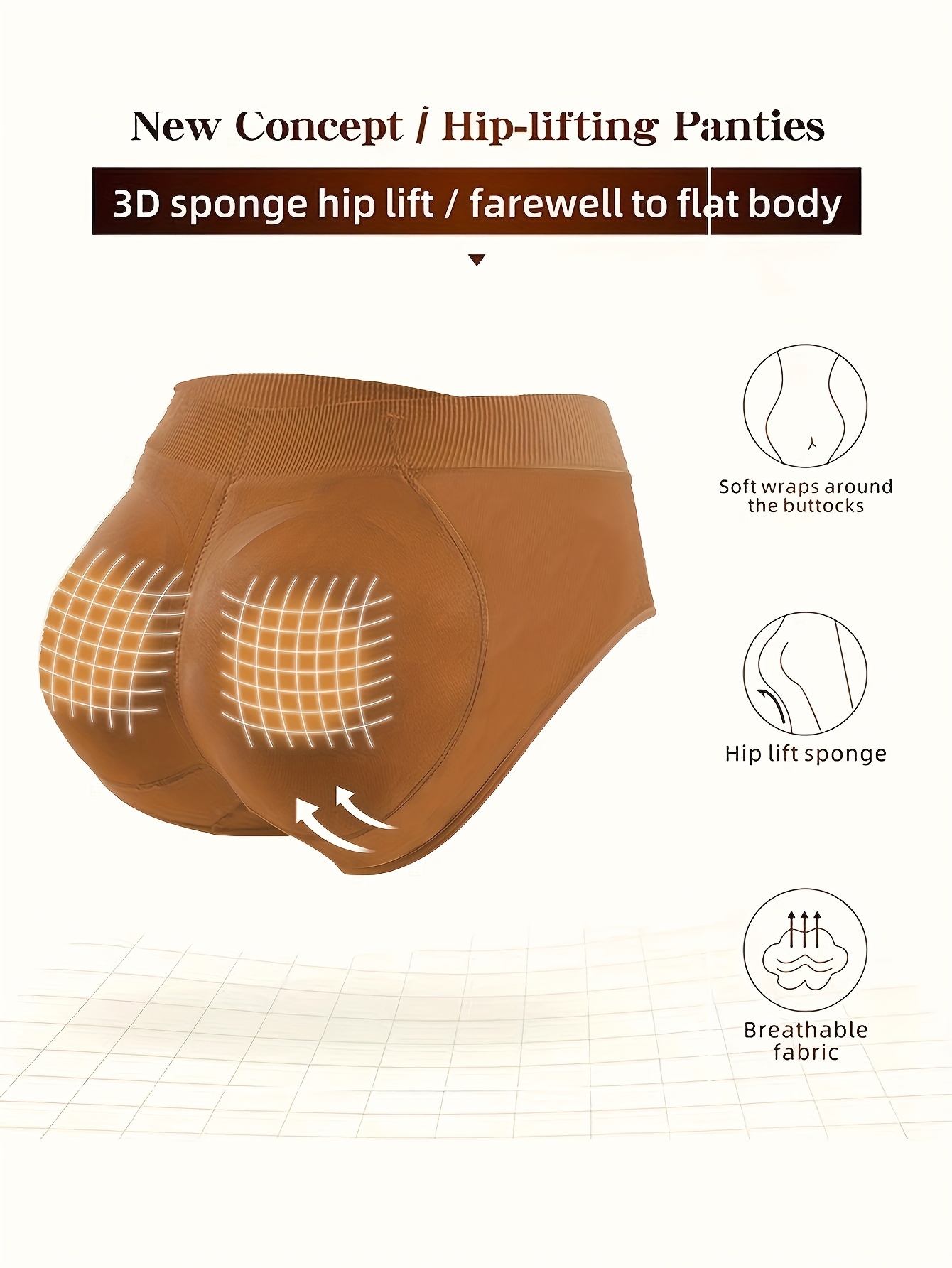 Bigger Butt Lifter Pads Panties Women Hip Enhancer Body - Temu Australia
