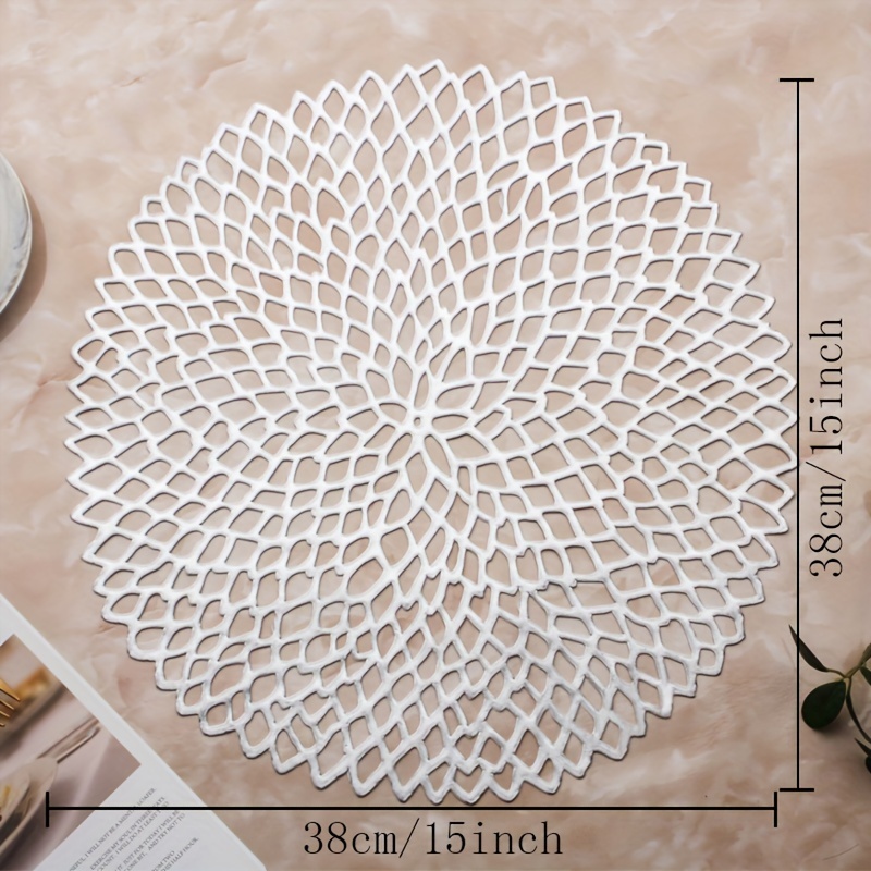 Placemats Elegant for Dining Table 38cm Holiday Wedding Decorative