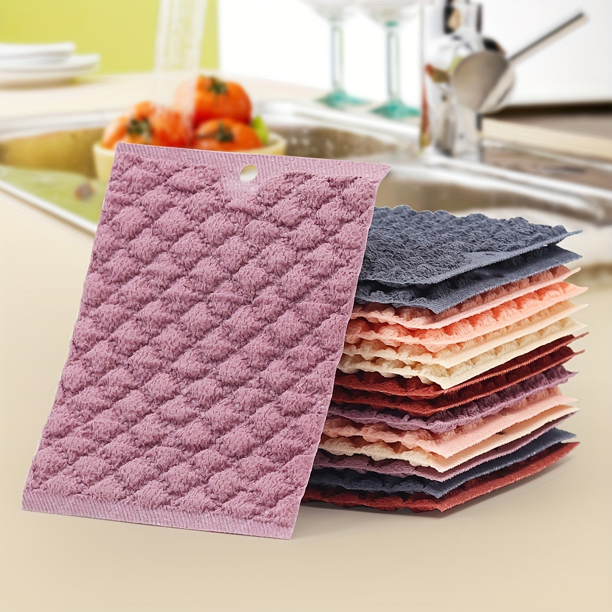 Scouring Pad, Cleaning Sponge Wipe, Square Dish Cloths, Simple Style Dish  Towel, Cleaning Cloth For Sink Or Kitchen Stove, Antibacterial Washable  Cleaning Pad, Kitchen Stuff Kitchen Cleaning Gadget - Temu
