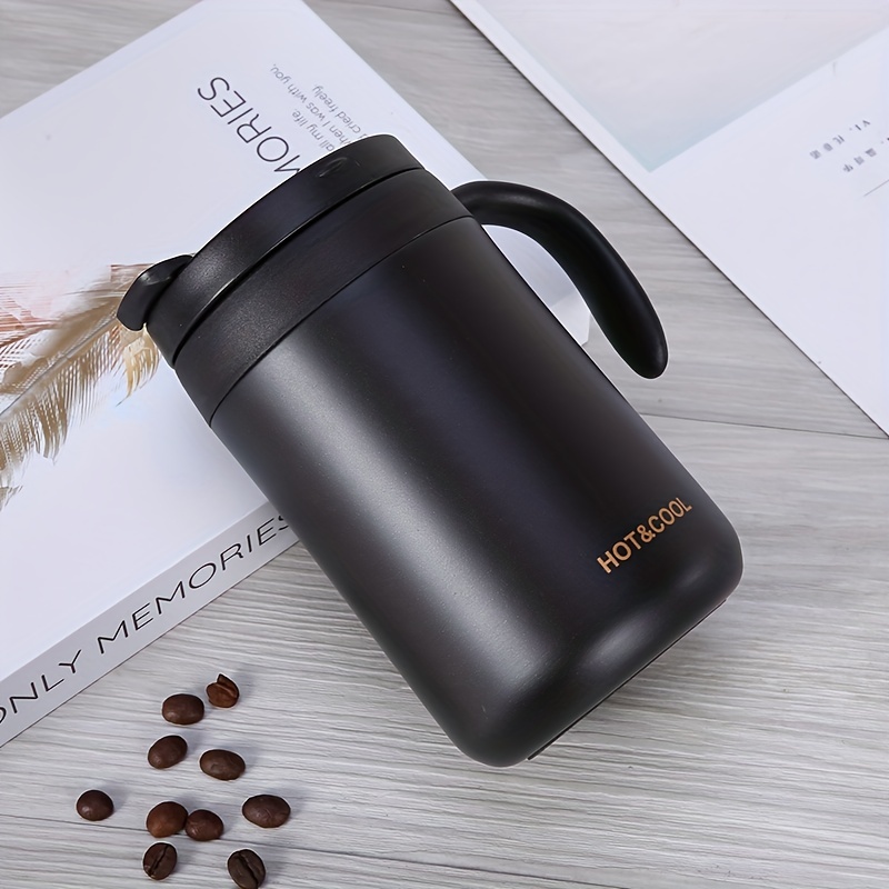 Vacuum Cup With Handle Stainless Steel Insulated Water - Temu