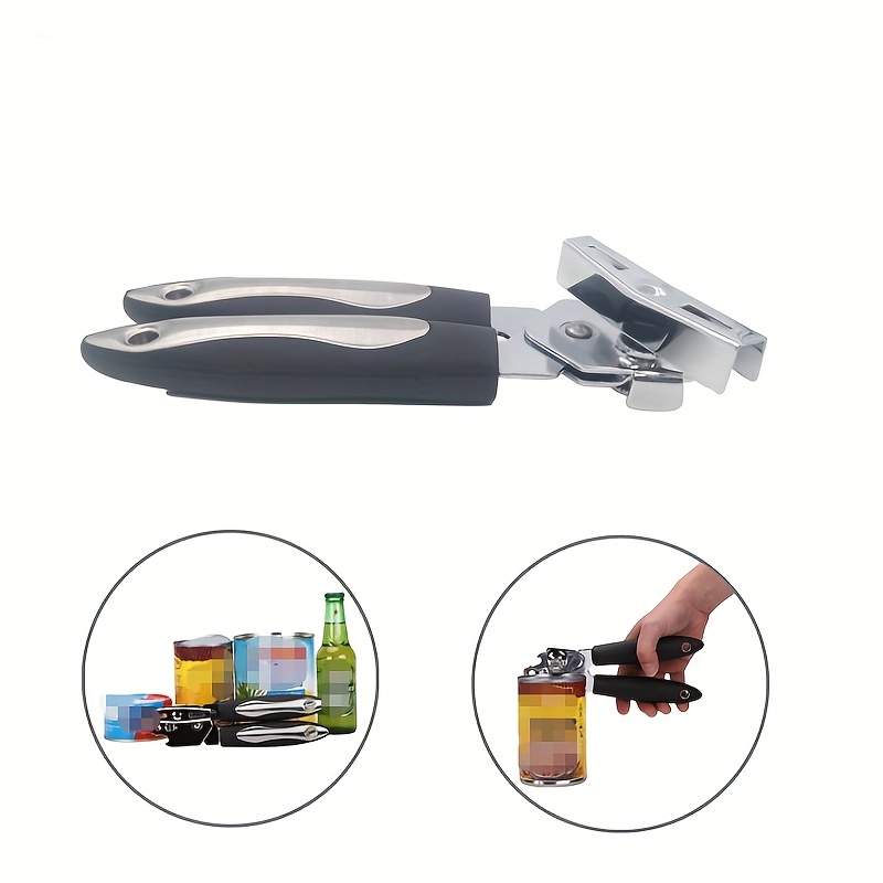 1pc Multifunctional Can Opener Side Open Quick And Simple Stainless Steel  Can Opener Knife Kitchen Can Opener Gadget Kitchen Utensils