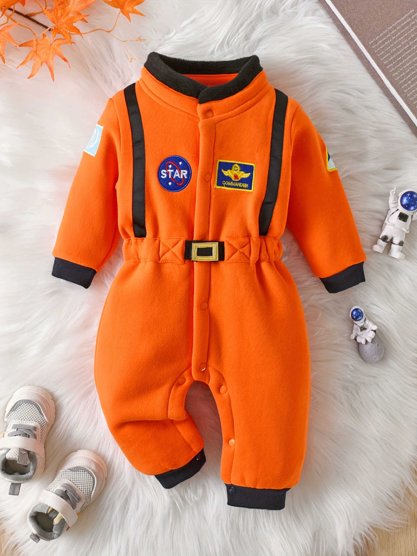 Disfraz de astronauta espacial para bebé, ropa de otoño e invierno para  niño pequeño, pelele para Halloween, traje de Cosplay de Anime