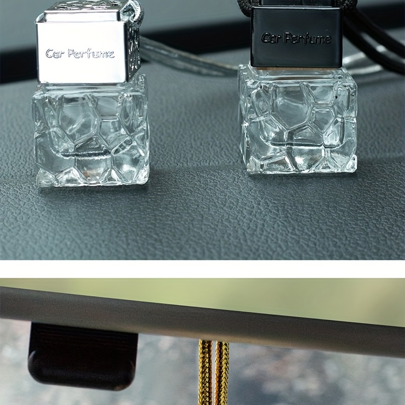 Inlay Water Drill No5 Perfume Bottle Car Air Freshener Interior Accessories  Diamond Perfume Bottle Car Air Vent Clip Fragrance, Silver