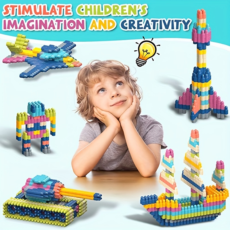 STEM Building Blocks Construction Toy - Educational Kit to Develop Fine  Motor Skills and Sensory Development in Kids