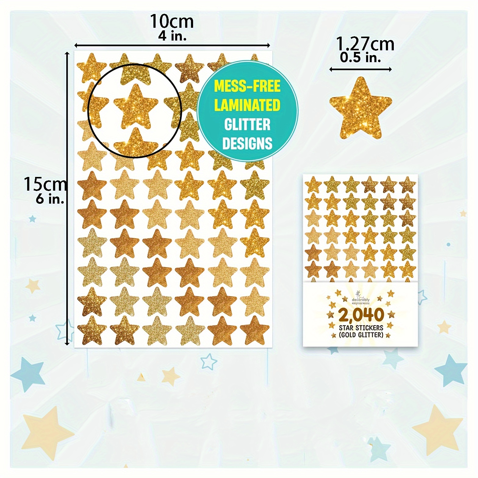 Improved Golden Star Stickers For Kids Reward Stickers 6 - Temu