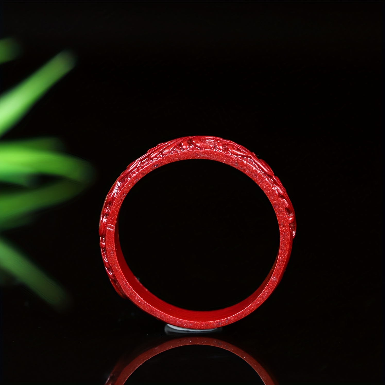 Men's Natural Jute Engraved Ring Unisex