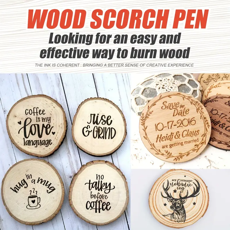 3PCS New Useful Wood-burning Pen Scorch Marker DIY Safe Chemical Wood  Burning Tool